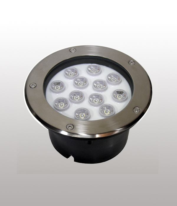 LED 완전 방수 지중등 (원형 파워 LED12W 180파이)