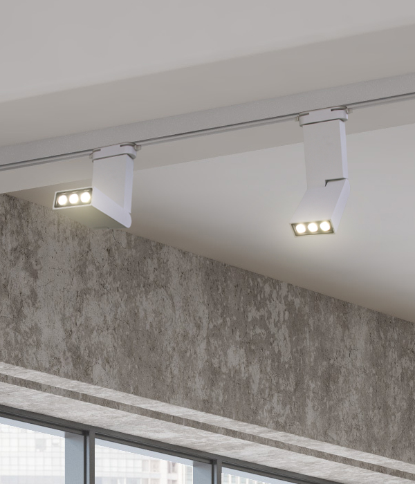 LED 폴더 레일 6W [블랙/화이트]